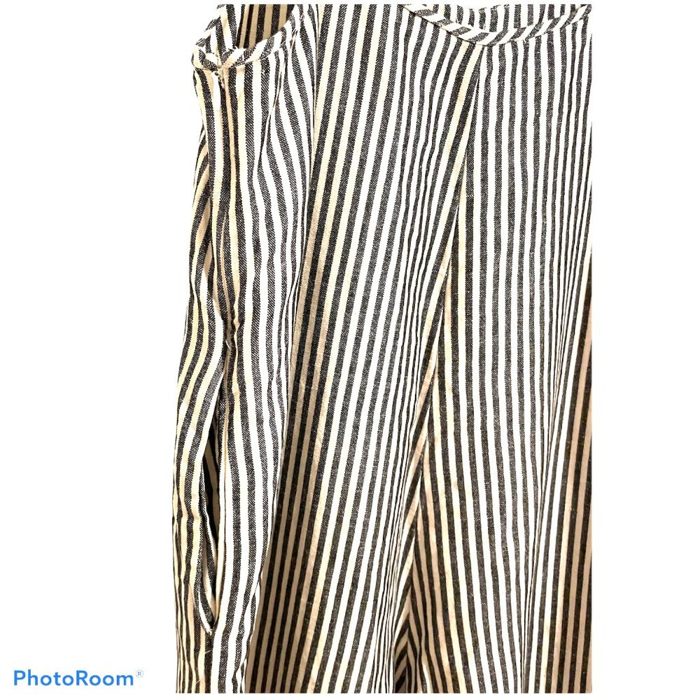Ali Golden Linen wide leg jumpsuit overalls - Picture 10 of 13